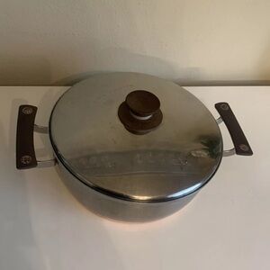 Presto Pride Copper Clad Bottom Double Handle Stainless Pan Sauce Pot 9" w/ Lid